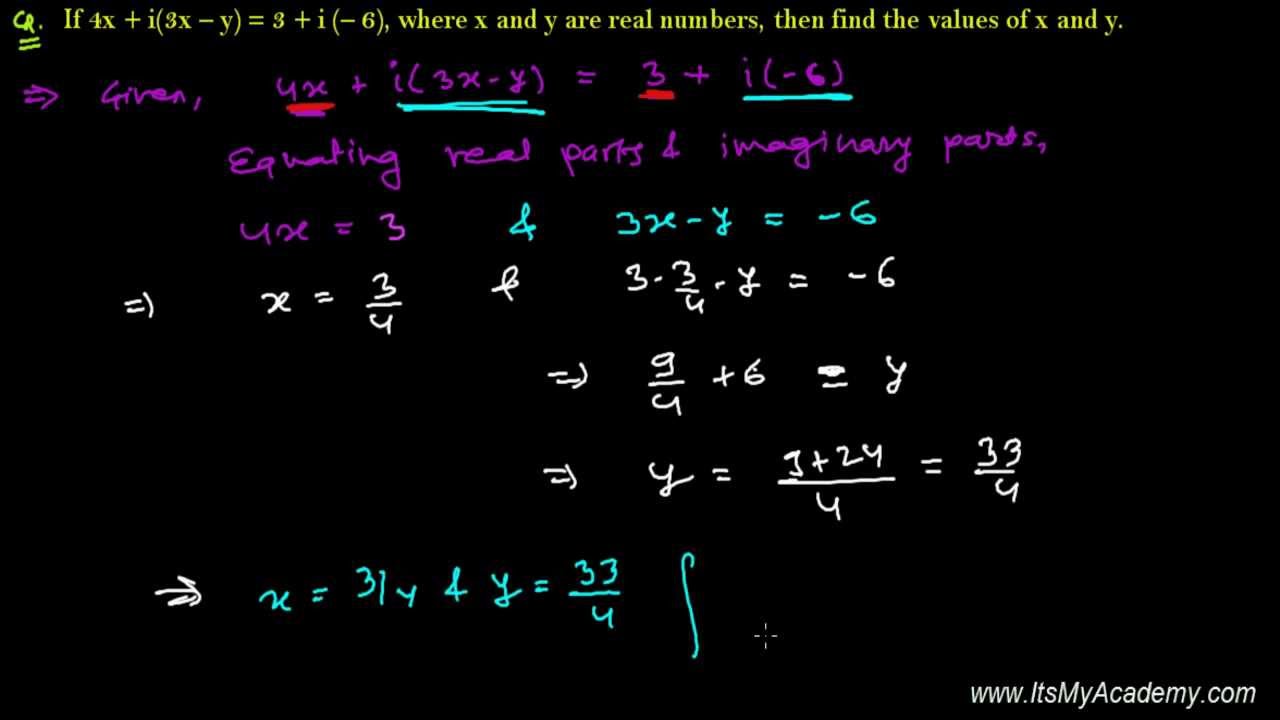 equality-of-complex-number-cbse-math-11th-class-youtube
