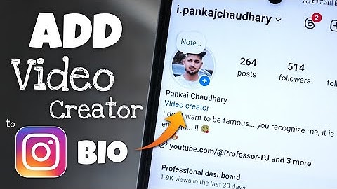 How to Add Video Creator to Instagram Bio 2024