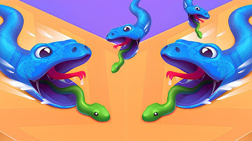 Snake Run Race 3D running game Walkthrough LEVEL UP🐍