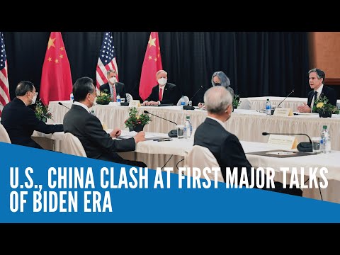 U.S., China clash at first major talks of Biden era