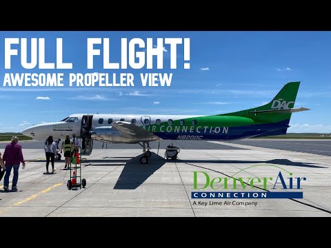 Denver Air Connection Fairchild Metroliner Wing View Full Flight