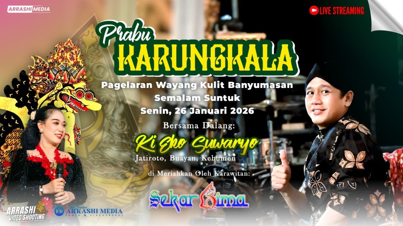 LIVE WAYANG KULIT DALANG KI EKO SUWARYO MALAM INI 26 JANUARI 2026‼️
