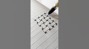 How to draw woven lines | easy drawing tutorial | patterns #shorts #ytshorts #artvideo #trending