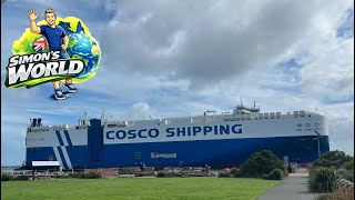 GAN JIANG KOU Cosco Shipping Car Carrier coming into Doc at Outer Harbor🚢