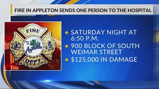 House fire sends Appleton resident to hospital, damage estimated at $120K+