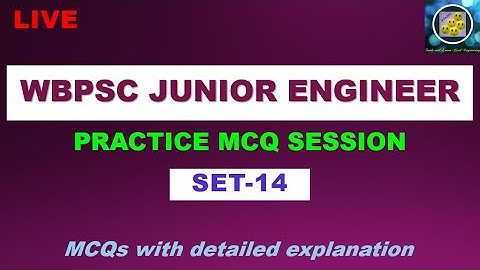 WBPSC JE  PRACTICE MCQs || BASED ON PREVIOUS YEAR PAPER OF WBPSC JE/AE