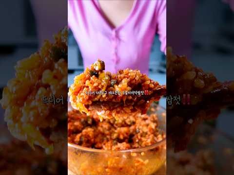 주름미더덕쌈젓 오이지 집밥 한식 비빔밥 먹방 #비빔밥 #젓갈 #집밥 #한식 #<strong>BIBIMBAP</strong> #ASMR #MUKBANG