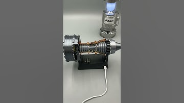 TR900 turbofan model #engine #fzxftoy#engineering #diy #toys