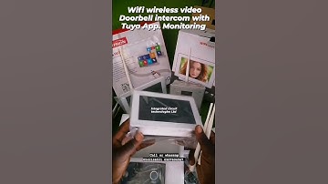 Wifi wireless video Doorbell intercom with Tuya App. Monitoring