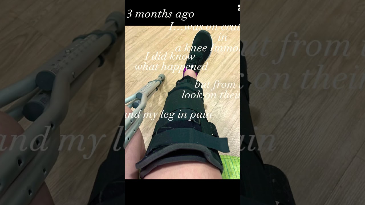 3 months ago,1…was on crutches & in a knee immobilizer,but from the look on their faces,it wasn’t 👍