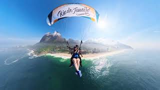 Voo duplo de parapente em São Conrado Rio de Janeiro 