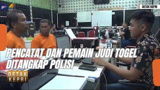 PENCATAT DAN PEMAIN JUDI TOGEL DITANGKAP POLISI