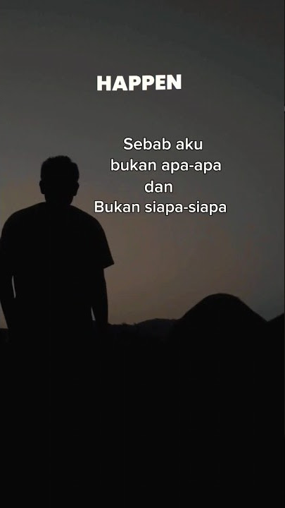 Aku bukan siapa-siapa... 😞