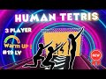 HUMAN TETRIS HARD LEVEL 3 PLAYER | Immersive Interactive WarmUp ORIGINAL | Viral Interactive Fitness