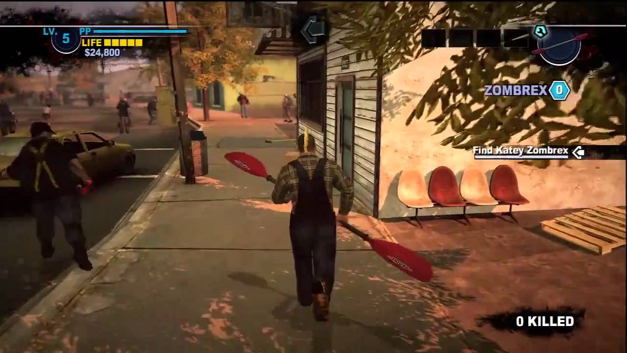 Dead rising 2 Case Zero Paddlesaw Combo Weapon YouTube