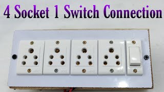 Famous 4 socket 1 switch connection | How To Make An Electric Extension Board in Hindi | Electrical Yogi Wealth