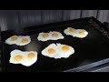 Cooking Eggs 7 ways on Camp Chef Flat Top Aug 2018