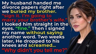 Details My Husband Left Me for My Brother’s Wife—2 Weeks Later, He Screamed, “Why Didn’t You Tell Me Update