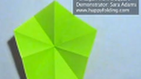 Origami Basics: Cut a Pentagon from a Square