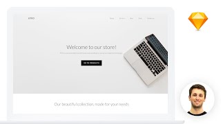 Design an E-Commerce Website in Sketch Tutorial: Landing Page UI Design 👉PART 2