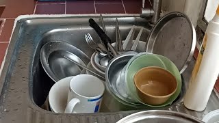 cleaning routine asmr washing dishes|relaxing ~~