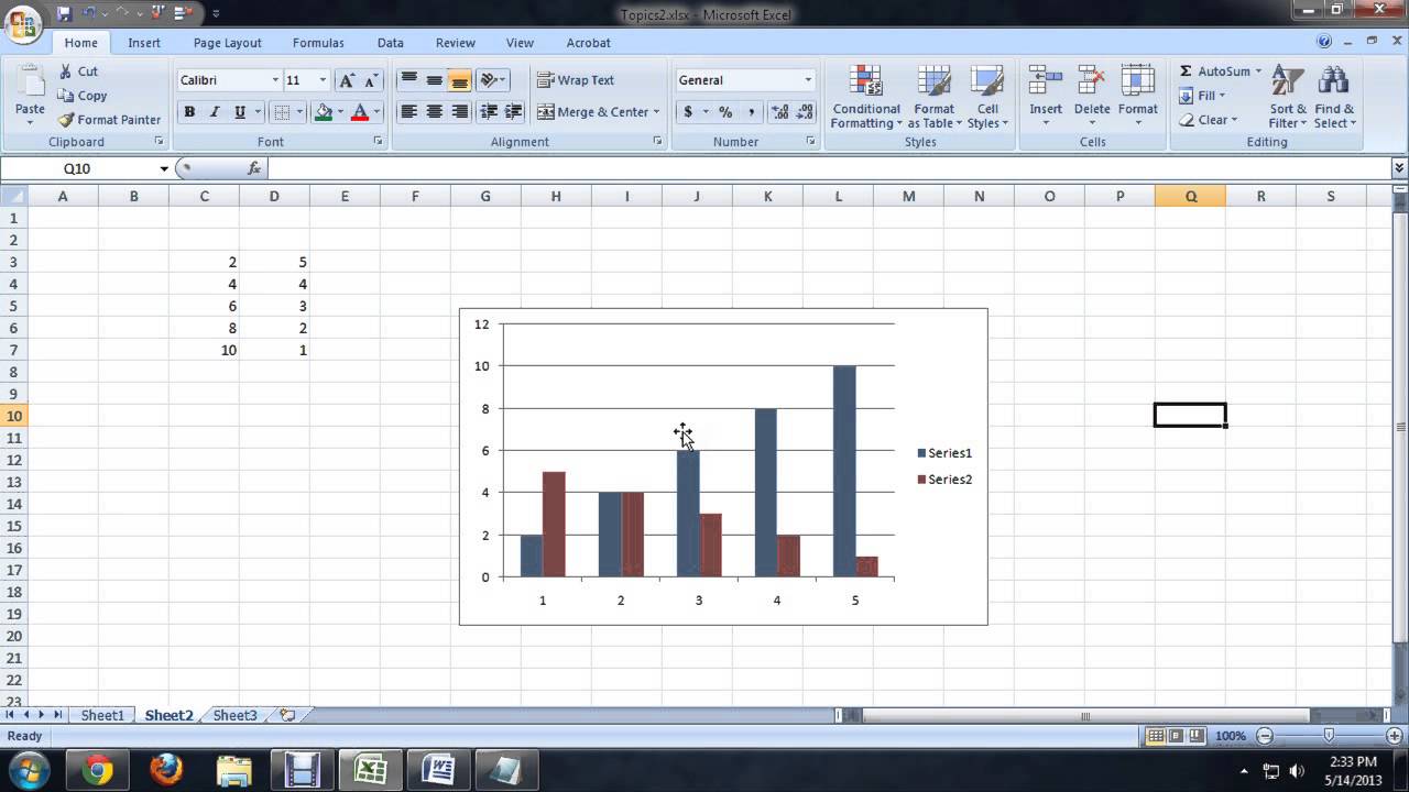 Convert Chart To Table Excel