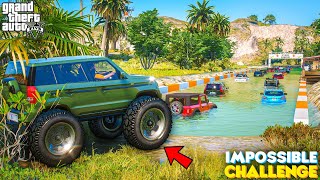 GTA 5: Indian Cars With Monster Modification🔥 IMPOSSIBLE DEEP RIVER CROSS OFF-ROAD 💪 GTA 5 MODS!