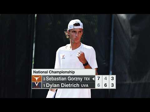 INTENSE finish to 2026 NCAA men's tennis championship | Final set