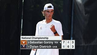 INTENSE finish to 2026 NCAA men's tennis championship | Final set