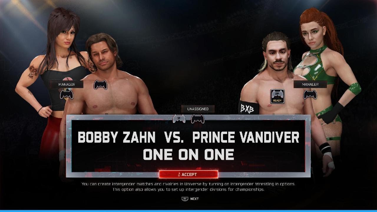 2K25 BOBBY ZAHN vs PRINCE VANDIVER SWS Show 2026