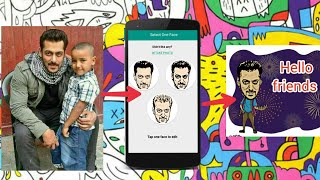 Salman Khan photo make a sticker using Android App screenshot 2
