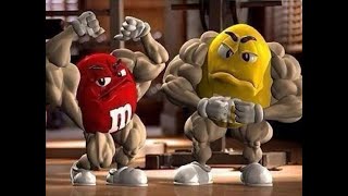 m&m  Muscles (Old commercial 1997)