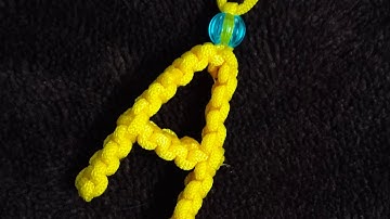 Macrame A letter keychain design by @uniquemacrameartcreation8915 .v