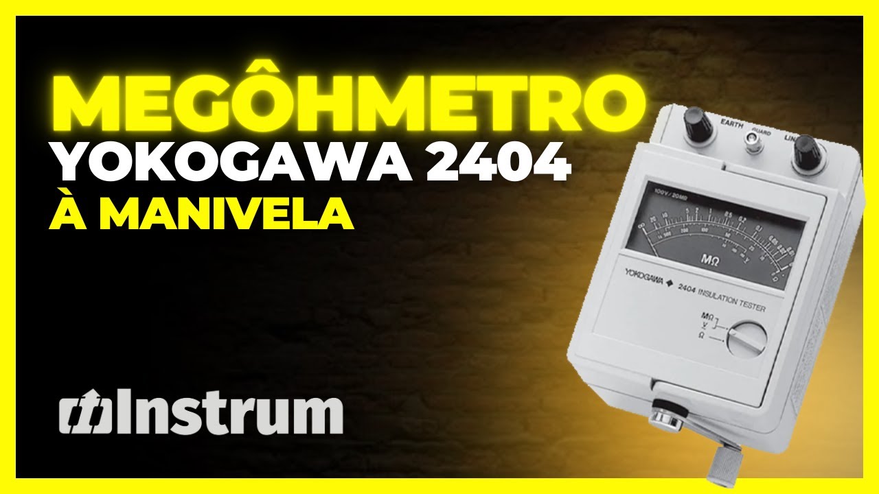 Megôhmetro Analógico Yokogawa à Manivela 2404 - INSTRUMBRASIL