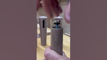 Leveling Feet Inserts | Woodworking Skills 🔥 #woodtok #shorts #woodworking #woodworkingideas