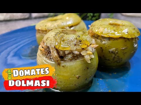 DOMATES DOLMASI NASIL YAPILIR ???? KIYMALI YEŞİL DOMATES DOLMASI TARİFİ ???? ZEYTİNYAĞLI  PRATİK TARİFLER