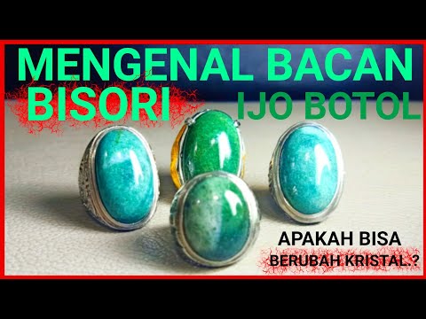 Batu Akik Bacan Cincau Yang Indah. 