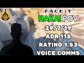TheMongolZ ACADEMY HAKAI POV w/tikuak, Irux + VOICE COMMS (29-19) | Rating 1.53 | CS2 FACEIT SEA