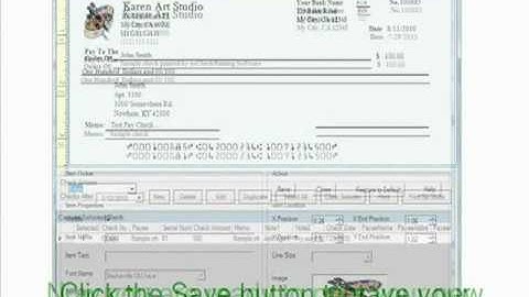 How to print business checks with logo yourself