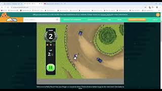 Speedrunning Rally Racer level 2 on Abcya!