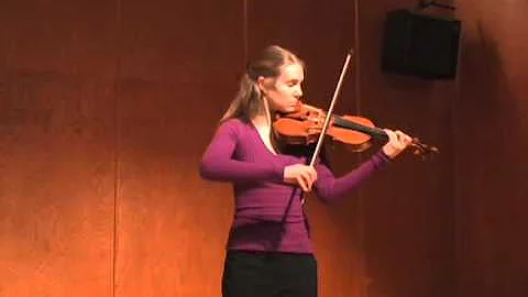 Anna Carlson playing Mozart Rondo for Violin (arr....