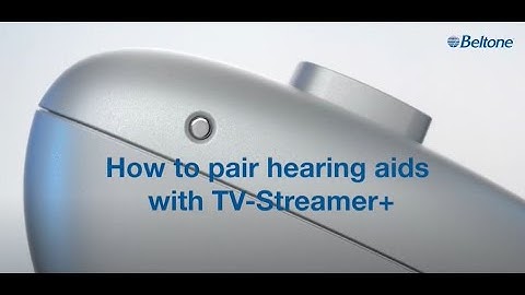 Beltone Serene: How to pair hearing aids with TV-Streamer+