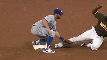 LAD@SD: Grandal nabs Blash at second, call confirmed