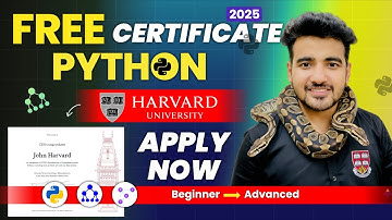 Harvard University Free Python Certification Course | How to get FREE Certificate? Anyone Can Apply