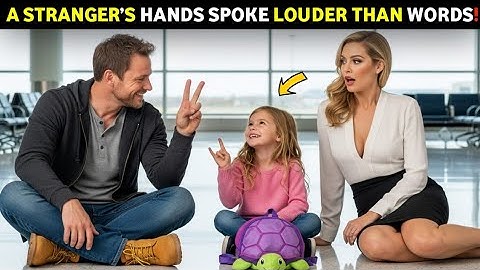 Female CEO Waiting for Plane with Mute Daughter—Froze When Single Dad Spoke to Her in Sign Language!