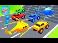 TRANSPORTING PIXAR CARS & FRUITS WITH COLORED & JOHN DEERE vs CLAAS vs TRACTORS - BeamNG.drive #962