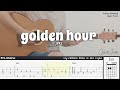 Golden hour  jvke  fingerstyle guitar  tab  chords  lyrics