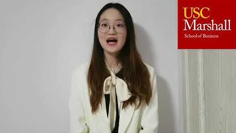 USC MS, Business Analytics Admissions Video 2021 - Xinye Zhang