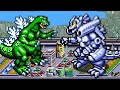 Godzilla domination gba all bosses  opponents no damage