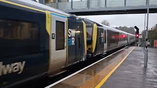 Swr Cl 444020 Desiro & 444006 Arriving Into Winchester The 22Nd Of November 2025